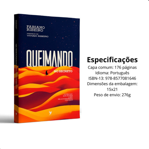 Queimando No Secreto: Vivências Que Ativam Seu Relacionamento Com Deus, De Fabiano Ribeiro.