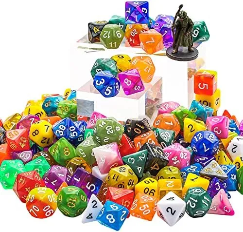 Juegos De Dados Ciaraq Dnd: 20 X 7 Dados Poliédricos (140 Y