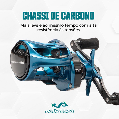 Kit De Carretilha Bg + Vara Tambaqui Pro 2,40mts 60lbs Linha