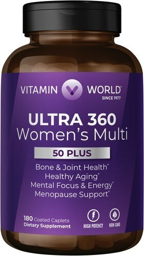 Ultra 360 Womens Multivitaminico + 50 Vitamin World Eeuu Sabor Natural