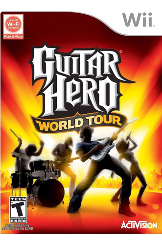 Jogo Mídia Física Guitar Hero World Tour Nintendo Wii