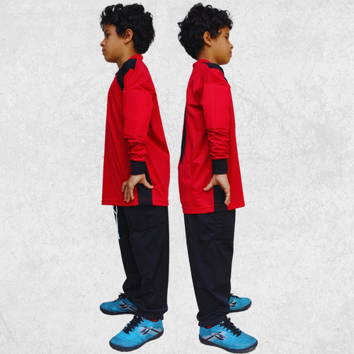 Kit Goleiro Infantil Camisa Calça Acolchoada Uniforme