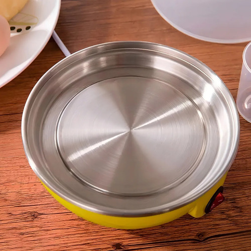 Máquina Hervidor Cocedor Huevos Vapor 7 Huevos Forma Gallina Amarillo/blanco 50 Hz