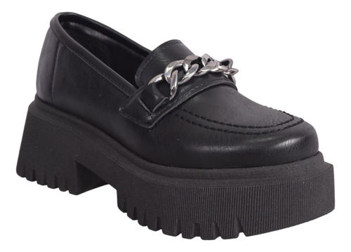 Zapatos Mocasin Mujer Popy´s Mara Platraforma Cadena #210