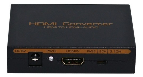 Conversor Extractor Audio Hdmi A Rca Toslink 5.1 Caballito