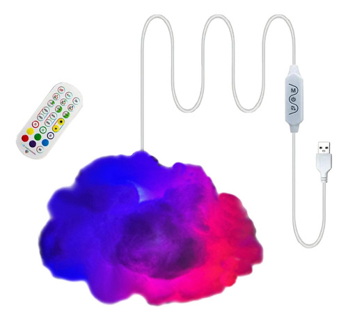 Nuvem De Algodão Diy Atmosfera Luz Decoração Do Quarto