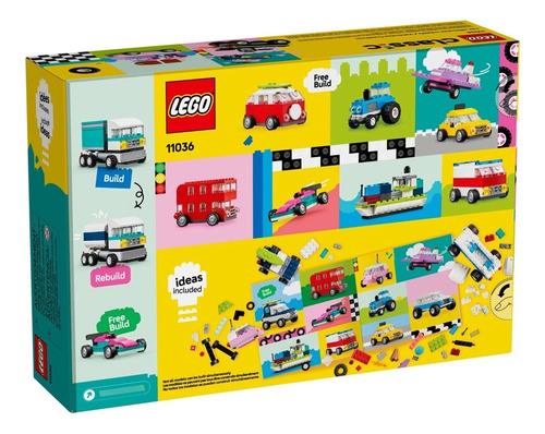 Blocos De Montar - Lego Classic - Veículos Criativos - Lego 900 Carro Jipe Polícia Van Kombi