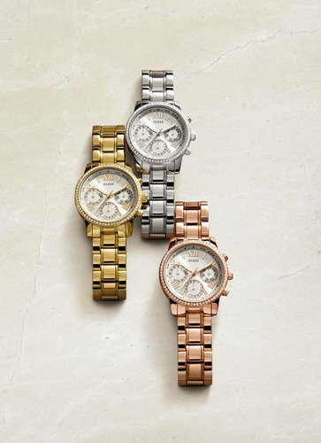 Relógio Guess Feminino Dourado 92535lpgsda4 W0623l3