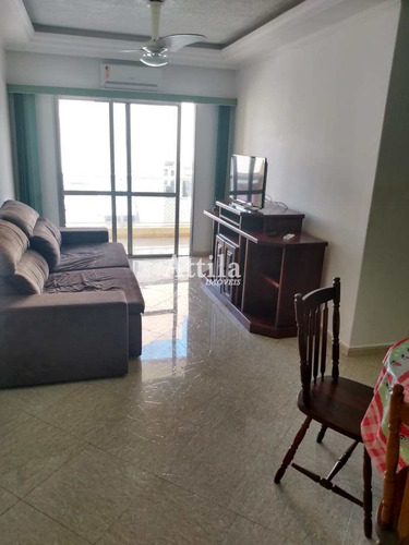 Imagem 1 de 10 de Apto (lado Praia), 3 Dorms., Sacada, 1 Vaga, Enseada - V3991