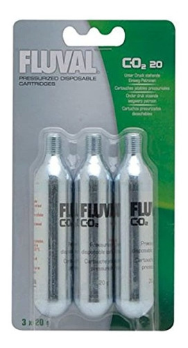 Cartuchos Desechables Fluval 20g-co2 - Paquete De 3