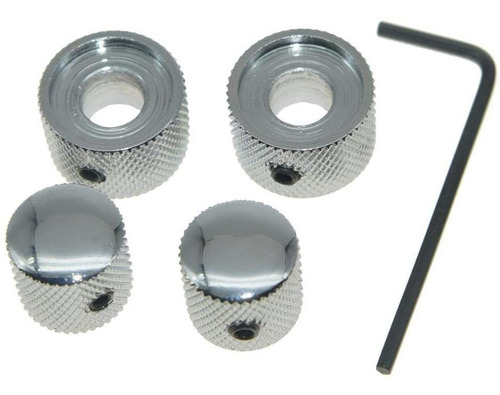 Kaish - Lote De 2 Pomos De Control De Metal Doble Concéntric