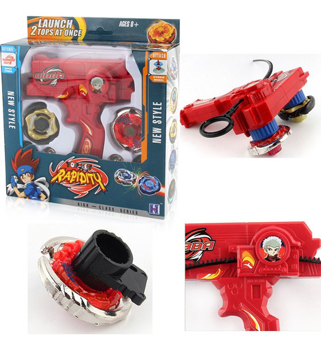 Kit De 2 Trompos Beyblade + 1 Lanzador