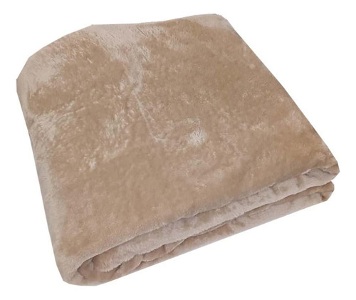 Cobertor Queen Toque De Seda Kaki 2,20x2,40m - Niazitex