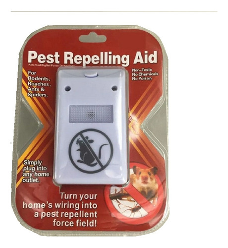Repelente Ultrasonido Plagas Ratas Cucarachas Arañas Packx6