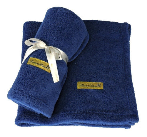 Cobertor Manta Pet Cães E Gatos Azul Marinho - Inverno