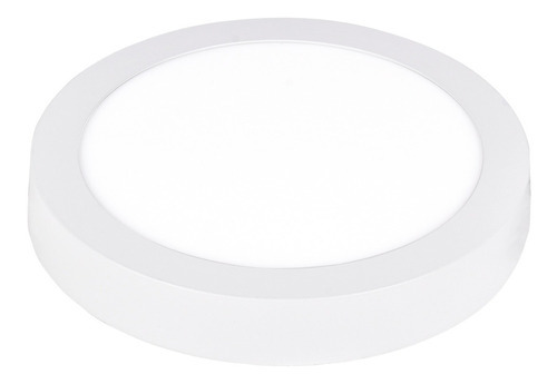 Panel Led De Superficie Circular 12w Calido- Baw Color Blanco