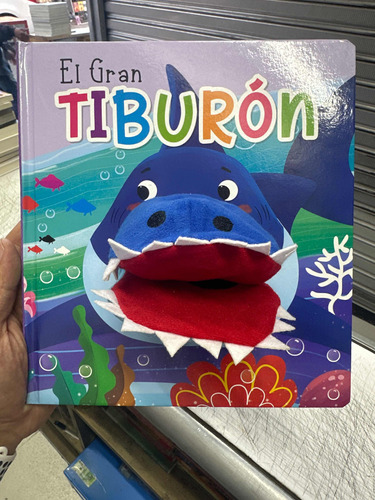 Libro De Títeres - El Gran Tiburón Cuento Infantil Tapa Dura