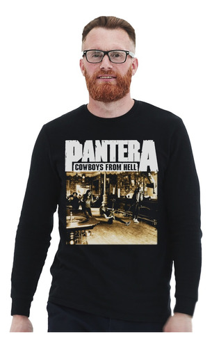 Polera Ml Pantera Cowboys From Hell Metal Impresión Directa