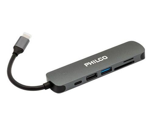 Hub Tipo C A Hdmi + Usb 3.0 6 En 1 Philco