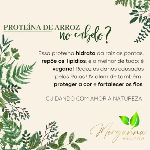 Kit Shampoo E Condicionador Morganna Vegana 3 Un + Brinde