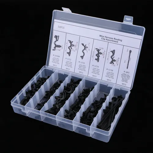 54pcs Clip De Retención De Arnés De Alambre De