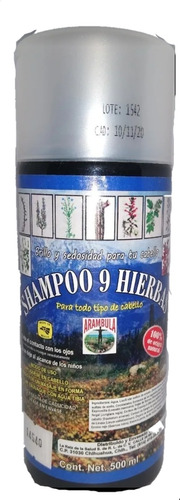 Shampoo 9 Hierbas Romero Espinosilla Nogal Cola De Caballo