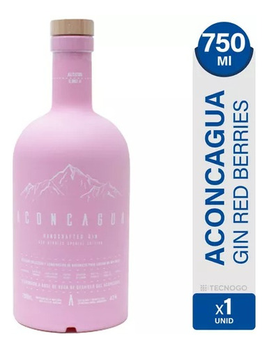 Gin Aconcagua Red Berries 750ml - Bzs Grupo Bebidas 