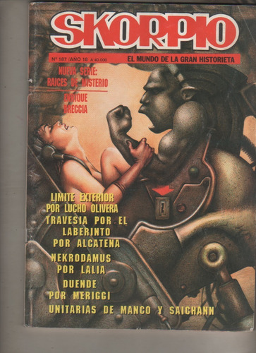 Antigua Revista Skorpio * Nº 187 Año 1991 Breccia - Olivera