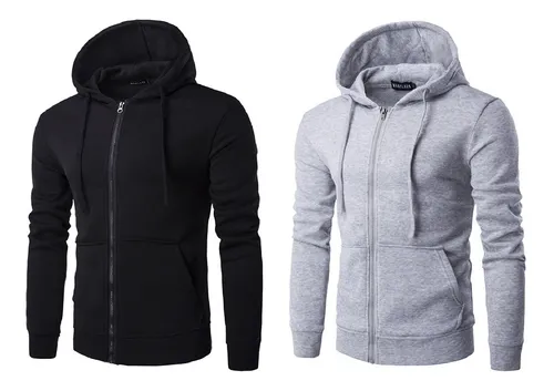 Kit 3 Casaco Blusa Frio Moletom Masculina Ziper Atacado