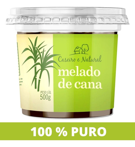 Melado De Cana Vegano S/ Conservantes 500g Caseiro E Natural