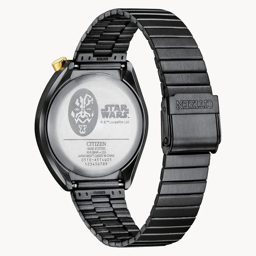 Citizen An3668-55w Tsuno Star Wars Darth Maul ..... Dcmstore Color de la correa Negro Color del bisel Negro Color del fondo Rojo