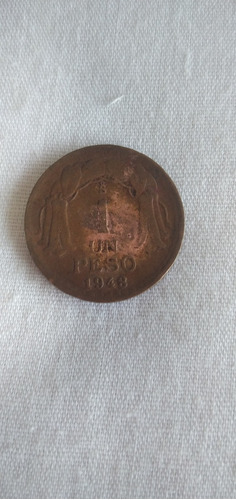 Moneda 1 Peso 1948  Chile
