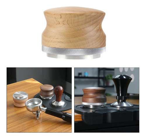 Para Distribuidor Café Espresso/nivelador/mango Madera Con