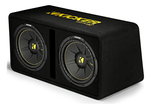 Caja Doble Subwoofer Kicker 12 Pulgadas Comp C 600w Rms