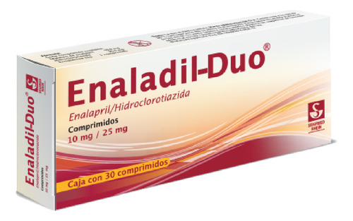 Enaladil-duo Comprimidos 10 Mg/25 Mg, 30 Comprimidos