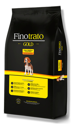 Alimento Finotrato Gold Adultos Razas Medias 15 Kg