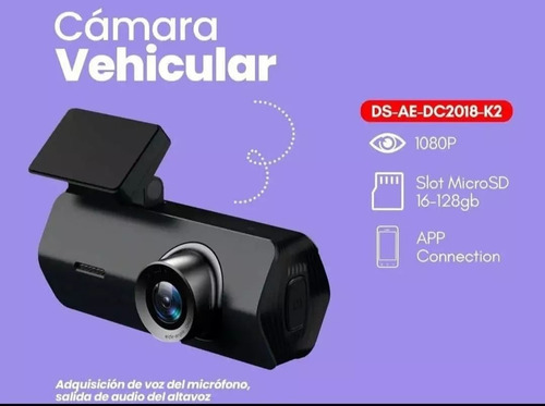 Cámara Dash Cam Hikvision Para Automóvil Incluye Mem Sd 64gb