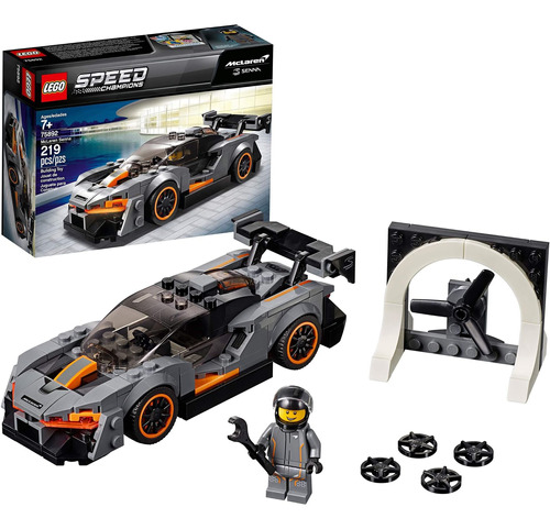 Mclaren Senna Niño Carro Negro Cubos Construir Juguete Lego