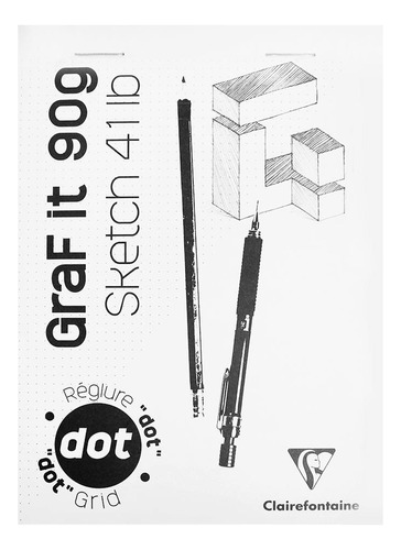 Bloco De Desenho Graf It Dot A5 80 Folhas