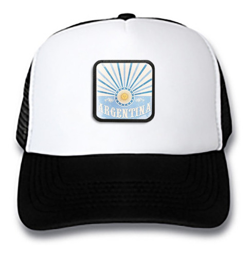 Gorra Gorro Trucker Bandera Argentina Sol Celeste Ar4