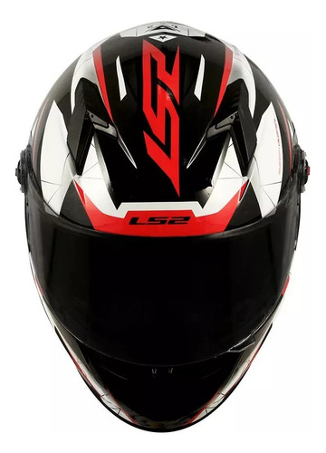 Capacete Ls2 Combo Casal Ff358 Draze Branco E Rosa/vermelho