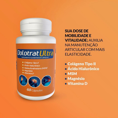 Dolotrat Ultra Colageno Tipo 2 Msm Acido Hialuronico 60caps