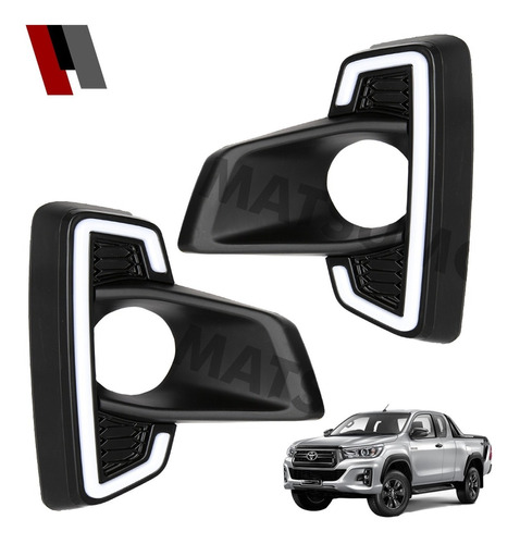 Kit Neblineros Drl Para Toyota Hilux Rocco 2019-2021