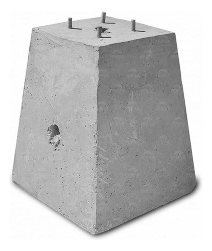 Base De Concreto Piramidal 40cmx80cmx80cm