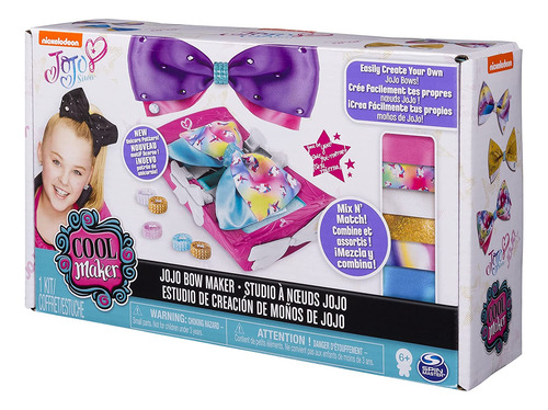 Cool Maker Jojo Siwa Bow Maker Con Patrones De Arco Iris Y U