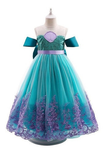 Zmshop Vestido Princesa Ariel Samenita Combina Con Disfraces