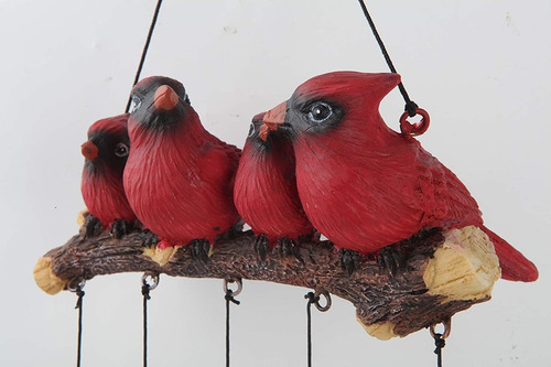 Gardenvy Cardinal Bird - Campana De Viento Para Decoración A