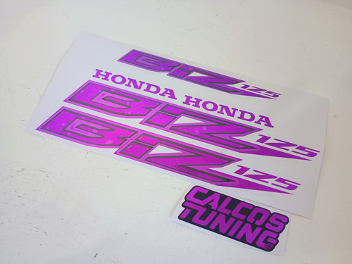 Calco Honda Biz 125 Violeta Cromada