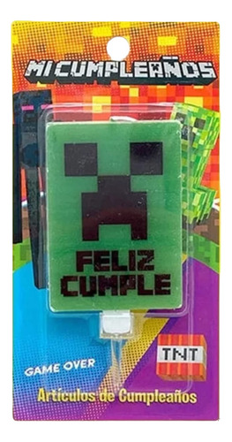 Vela Para Cumpleaños Minecraft