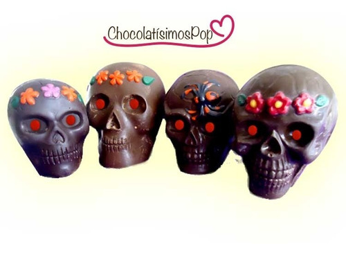 Calaveras De Chocolate Turin Dia De Muertos Personalizadas